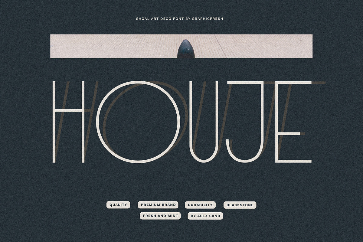 Shoal - Modern Art Deco Font, a Sans Serif Font by Graphicfresh (Photo 2 of 10)