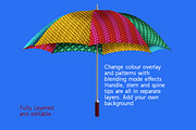 Umbrella for City, Golf or Beach, an Advertising Mockup by JoZOO (Thumbnail 2 of 4)