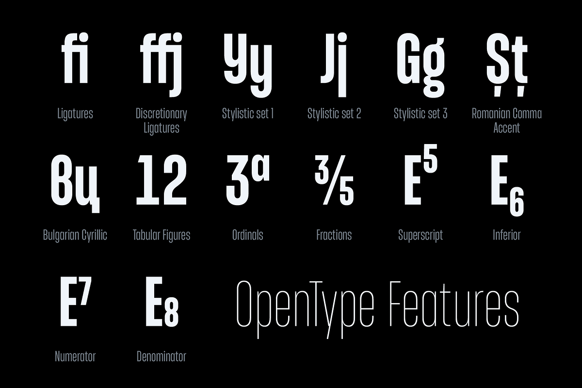 Entropia — condensed geometric sans, a Sans Serif Font by Slava Antipov (Photo 9 of 14)