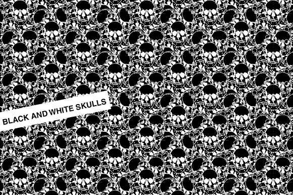 Black And White Skulls