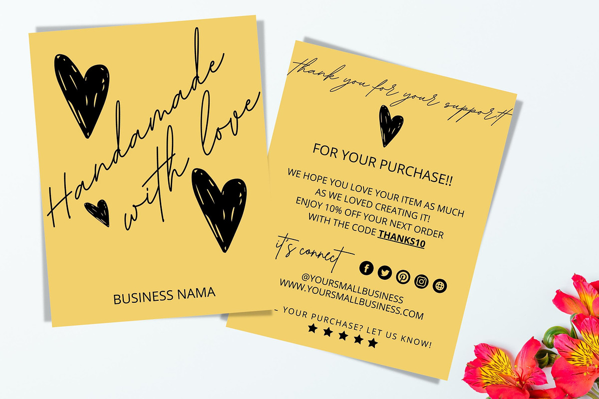 THANK YOU CARD FOR BUSINESS 2 SIDED, a Flyer Template by Oskar Wantopi (Photo 4 of 7)