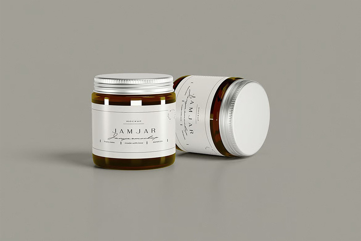 Jam Jar Mockup, a Packaging Mockup by zpackcreative (Photo 4 of 5)