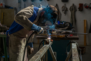 Welder stock photo containing industry and metal