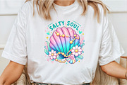 Clam Pearl Coquette Bow Salty Soul P, an Illustration by Libby Wishes (Thumbnail 2 of 6)
