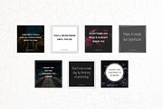 Social Media Quotes - Dark Edition, a Social Media Template by Annemiek van Luinen (Thumbnail 5 of 6)