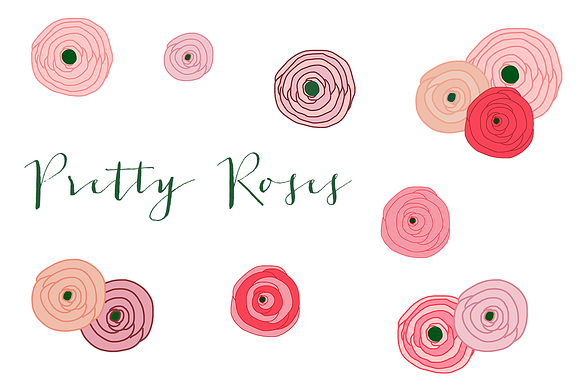 Pretty Roses Clip Art