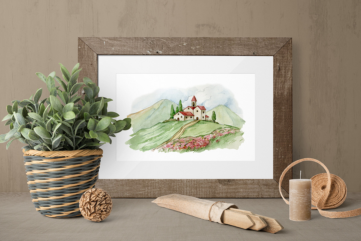 FIG & POMEGRANATE watercolor/pencil, a Decorative Illustration by long summer (Photo 12 of 14)