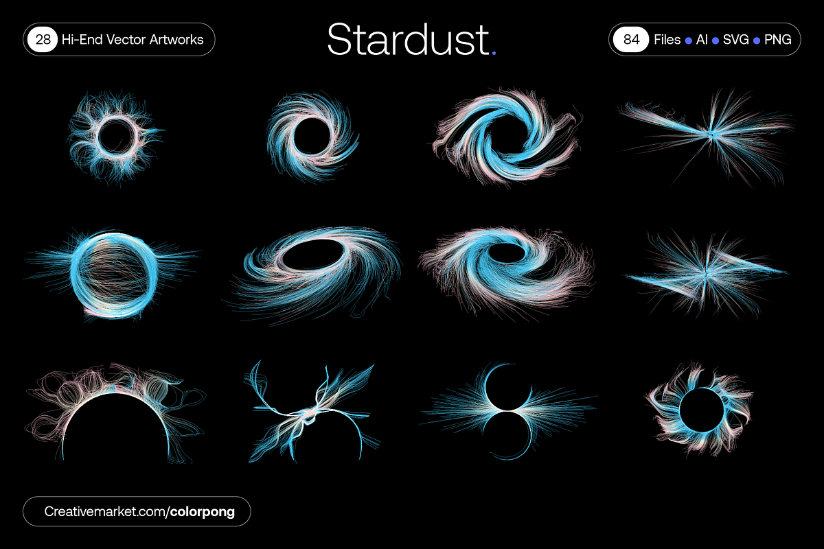 Stardust - Vector Bundle, a Technology Illustration by Colorpong (Photo 20 of 21)