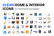 60 Home & Interior 3D Premium Icons, a Solid Icon by Icons Drop (Thumbnail 2 of 5)