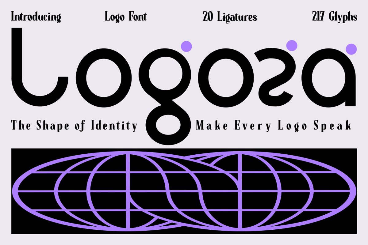 Logoza Logo Font, a Font by PutraCetol Studio (Photo 1 of 5)