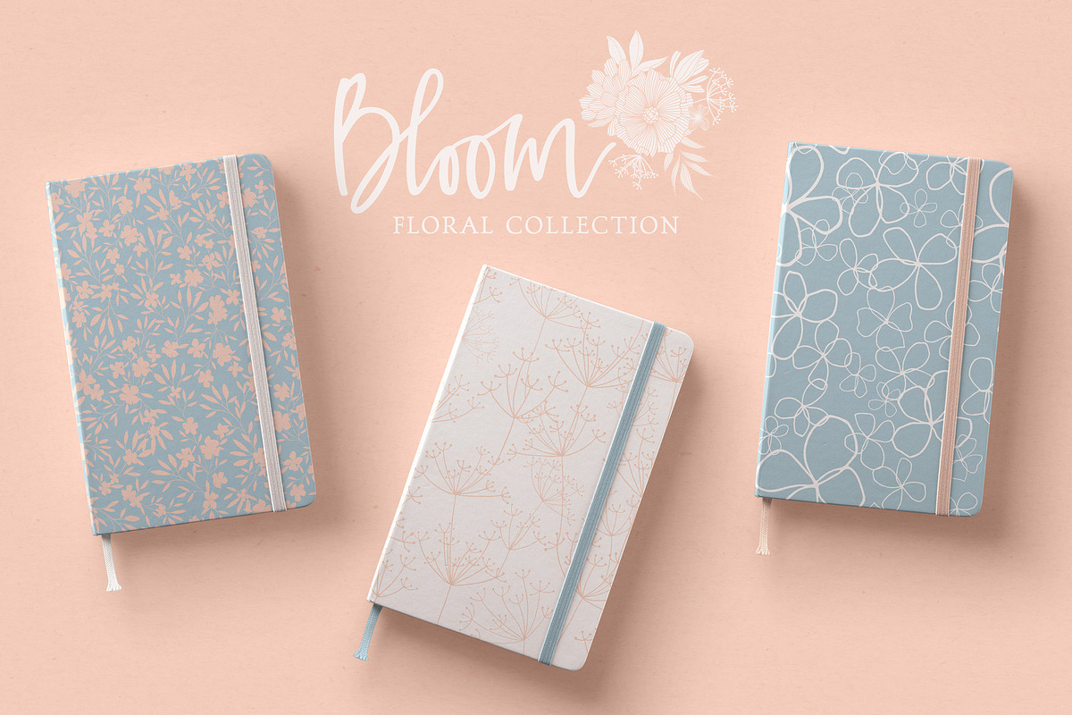 Bloom Floral Pattern Collection, a Pattern Graphic by The Paper Town (Photo 6 of 10)