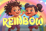 Whom Athu - Bubble Cartoon Font, a Handwritten Font by twinstd (Thumbnail 8 of 9)