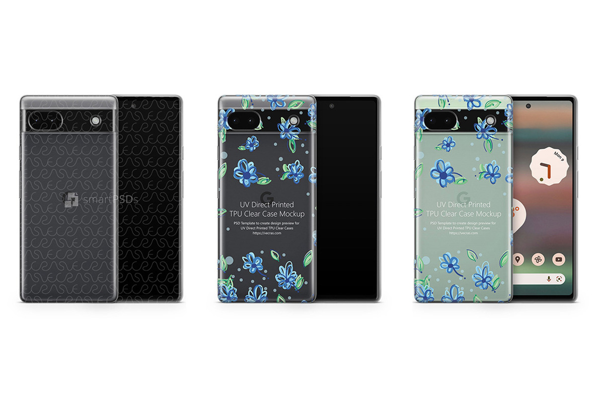 Google Pixel 6a(2022) TPU Clear Case, a Product Mockup by VecRas