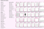 Customizable Pink Rose Digital Plann, a Templates & Theme by Plamarplanners (Thumbnail 6 of 8)