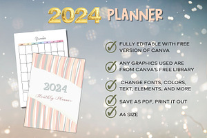 2024 Planner - Canva Template