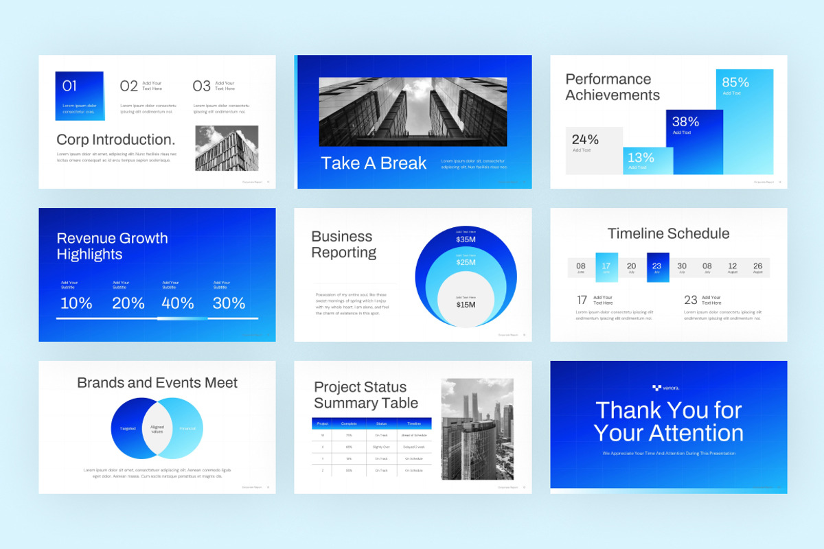 Corporate Report Keynote, a Presentation Template by Loin Studio (Photo 3 of 4)