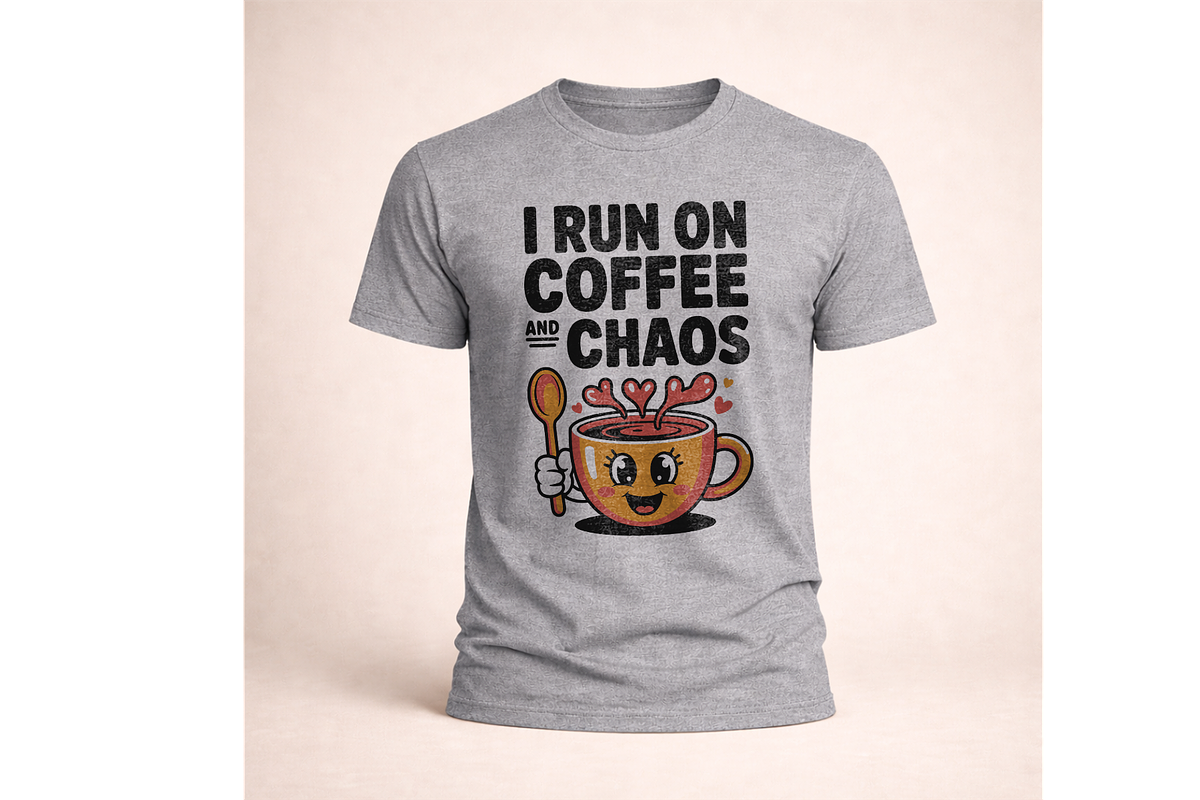 offee And Chaos Retro Quote Design, an Object Graphic by Annudesign (Photo 3 of 10)