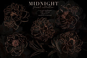 Midnight Floral Clip Art Collection, an Object Graphic by Eclectic Anthology (Thumbnail 12 of 14)