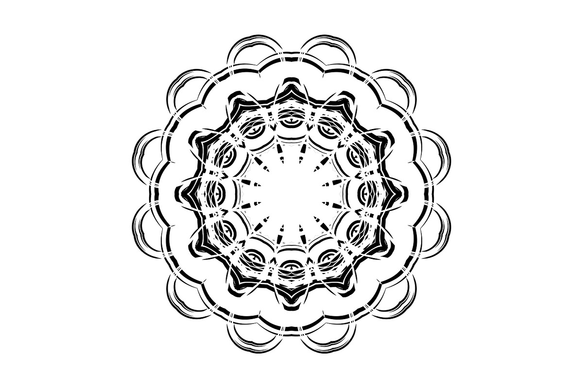 Elegant Mandala Line Art Collection, a Decorative Illustration by NJ Himel (Photo 87 of 101)