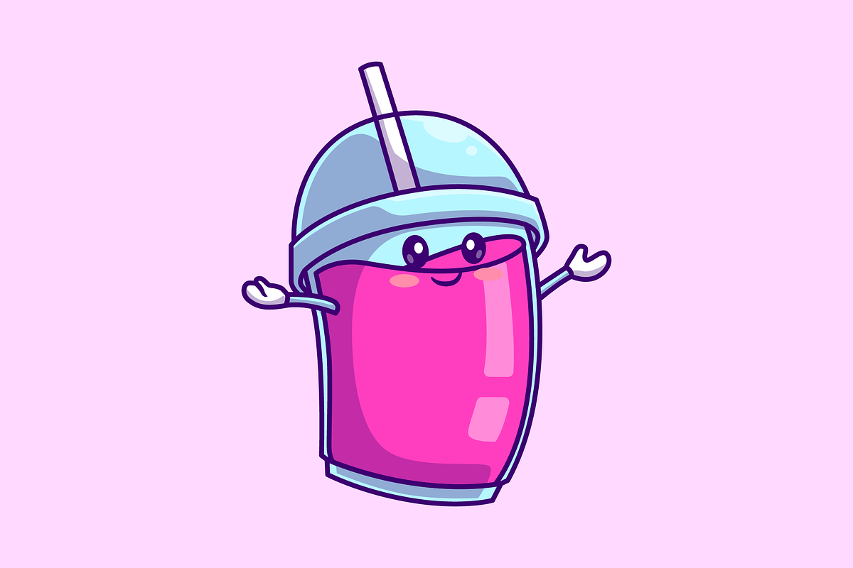 Cute Soda Drink Cartoon Illustration, a Food Illustration by Catalyst Labs