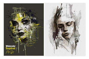 Watercolor Inspired Photo Effect, an Action Add-On by Photoshop Action