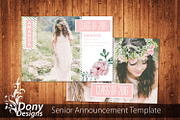 Senior Graduation Card -SE002, an Invitation Template by DonyDesigns (Thumbnail 2 of 2)
