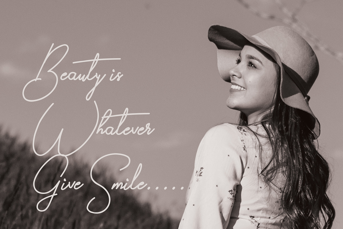 Gilberta - Signature Font preview 4