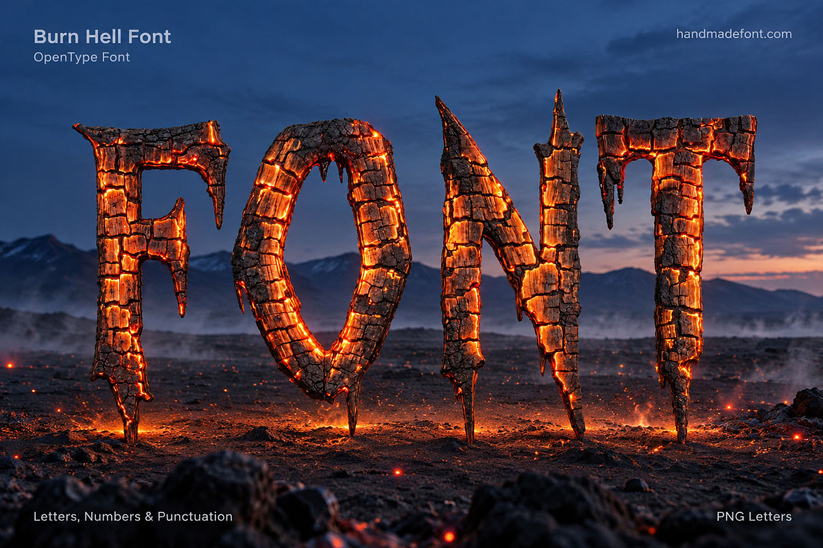 Burn Hell Font, a Blackletter Font by Handmadefont (Photo 15 of 15)