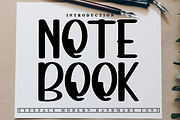 Note Book, a Sans Serif Font by FreshTypeINK (Thumbnail 1 of 7)