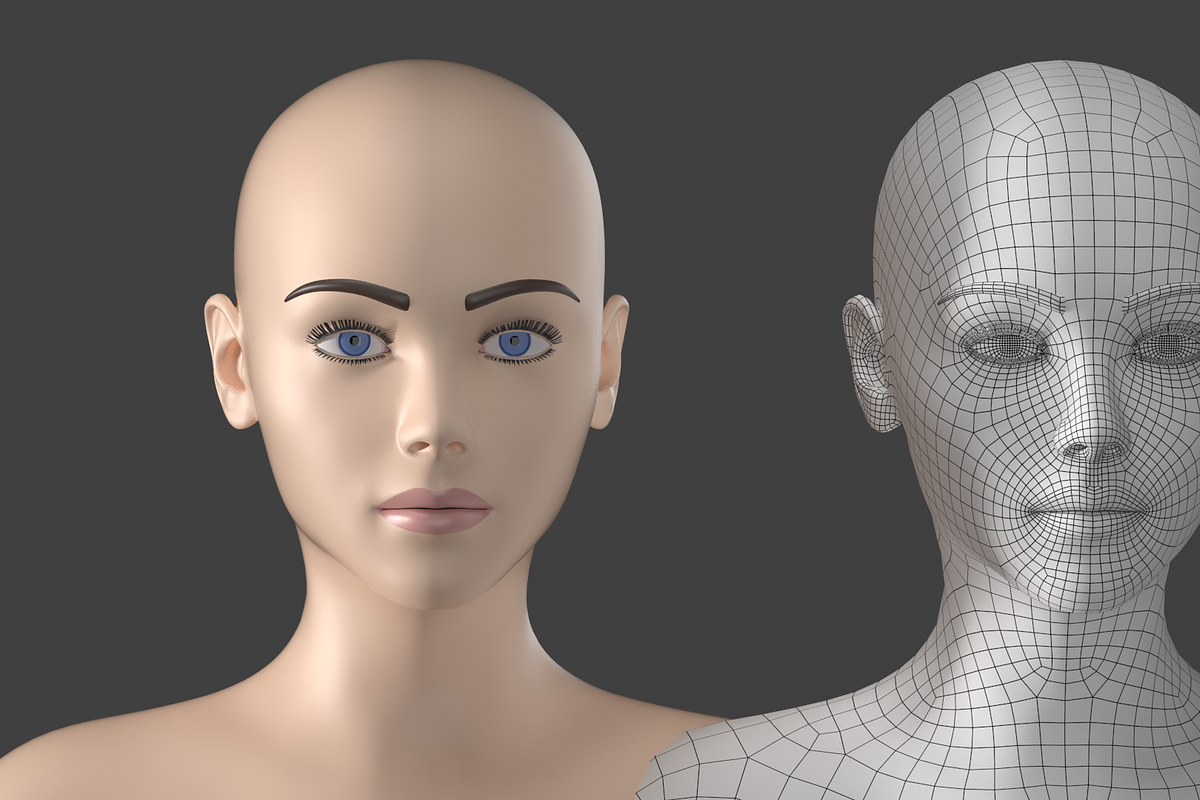 Stylized Female 01 T-Pose Base Mesh, a Characters & Person 3D Model by VK Studio (Photo 12 of 28)