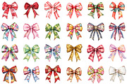 Christmas Coquette Bow Patchwork Cli, an Illustration by Sublimation Artist (Thumbnail 2 of 6)