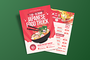 Japanese Food Truck Menu Flyer, a Flyer Template by MMPixelCraft (Thumbnail 3 of 6)