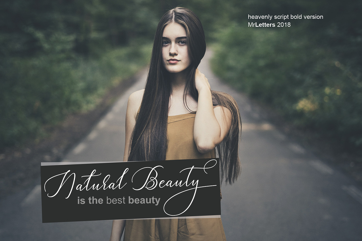 Heavenly - fancy fonts preview 4