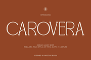 CAROVERA - Display Luxury Serif Font, a Serif Font by Indotype Foundry (Thumbnail 1 of 10)
