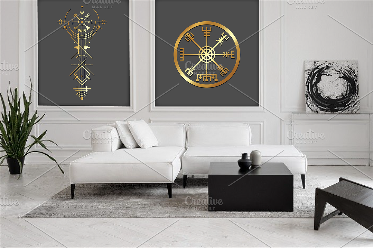 Norse viking Vegvisir Celtic symbols, an Object Graphic by GraphicRedStudio (Photo 11 of 11)
