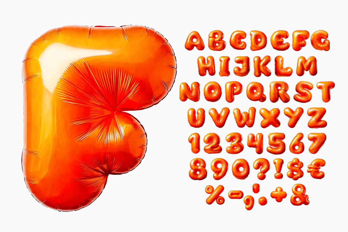 Orange Balloon Font, a Handwritten Font by Handmadefont (Photo 2 of 10)