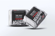 Take Away Food Box Mock-Up, a Packaging Mockup by DesignRushMarket (Thumbnail 7 of 8)