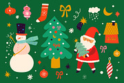 Cute Christmas collection, a Seasonal Illustration by MoleskoStudio (Thumbnail 4 of 30)