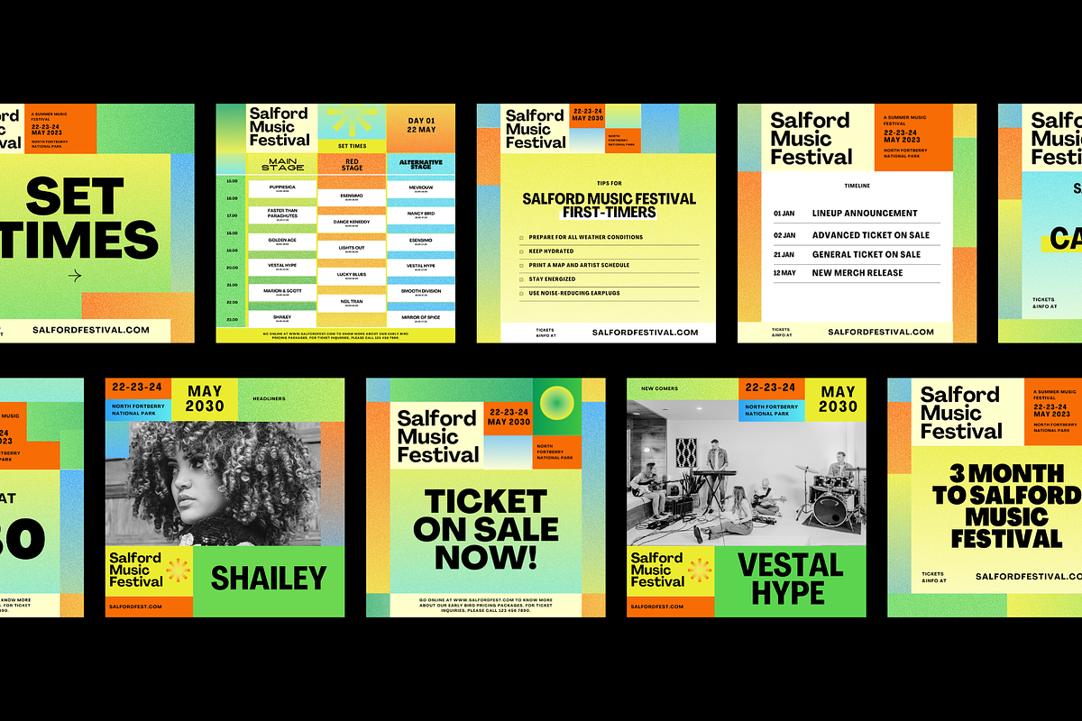 Music Festival Social Media | Canva, a Social Media Template by Studio Provo (Photo 6 of 7)
