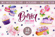 Sweet watercolor clipart (18 items), a Decorative Illustration by Integrity_store (Thumbnail 1 of 7)