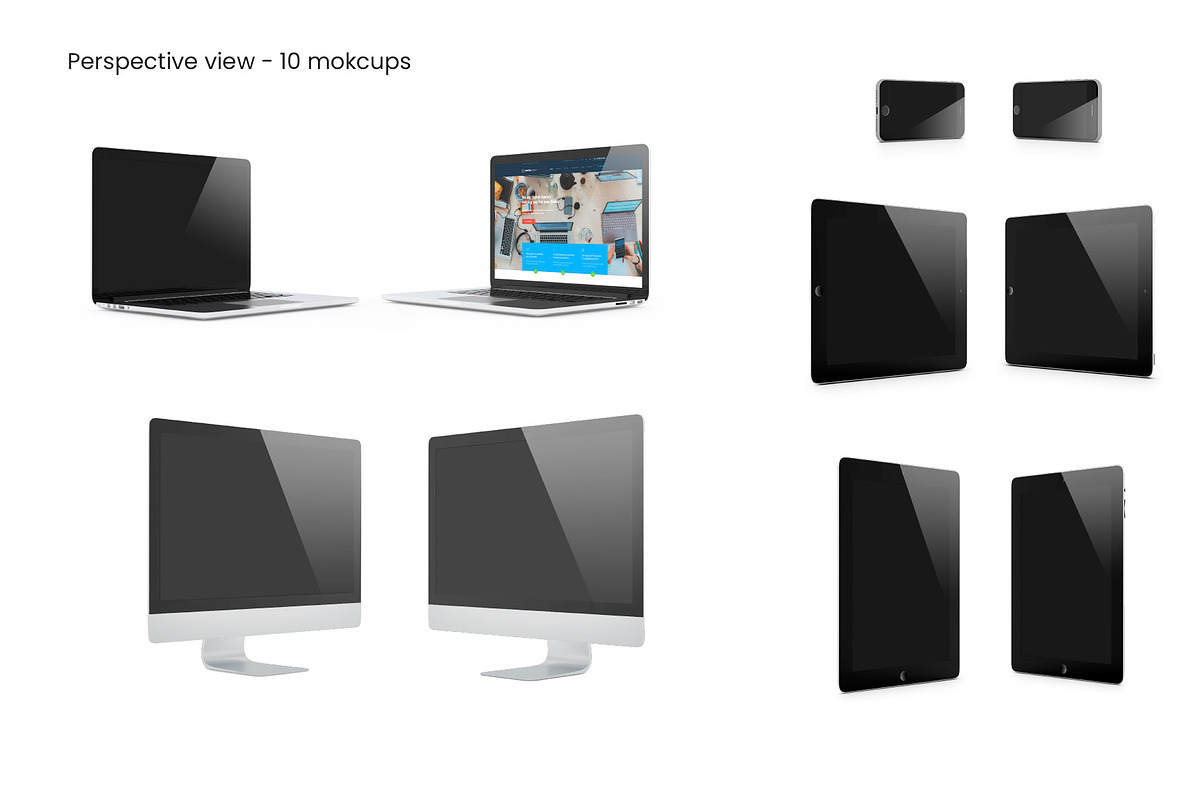 Apple Devices Mockup Screen Creator, a Mac Mockup by Illusiongraphic (Photo 4 of 25)