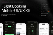 Aviatto -Flight Booking Mobile UI/UX, an UI Kit Template by Base Design Studio (Thumbnail 1 of 4)