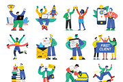 Success and Winnings Illustrations, a Person Illustration by Vector Portal (Thumbnail 2 of 8)