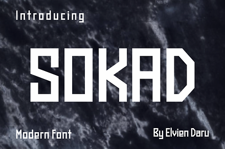 Sokad - Display Font