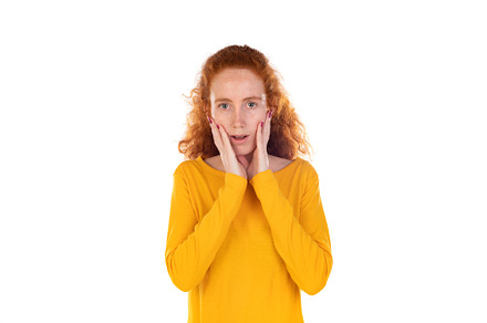 Worried redhear girl, a Person Photo by José Manuel Gelpi