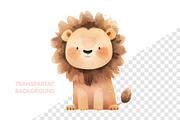 Cute Baby Lion Animal, an Animal Illustration by ⋒DesignECShop⋒ (Thumbnail 2 of 3)