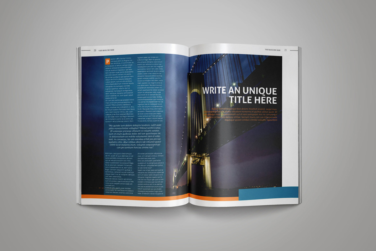 InDesign Magazine Template, a Magazine Template by Indotitas (Photo 10 of 11)