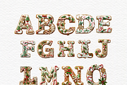 Gingerbread Alphabet PNG, a Decorative Illustration by Invite to Clipart (Thumbnail 2 of 3)