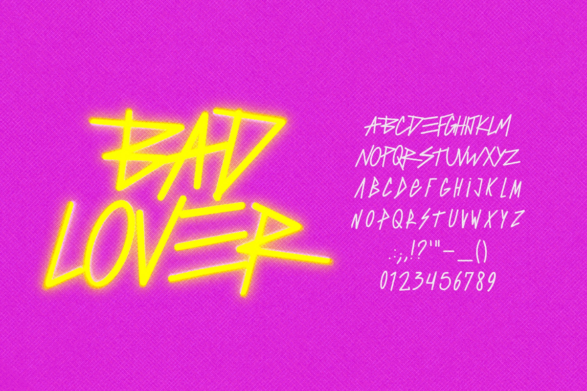 BAD LOVER FONT, a Script Font by ATV SHOP (Photo 5 of 6)