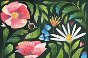 Watercolor Florals Clipart, an Illustration by DigitalArtsi (Thumbnail 2 of 6)